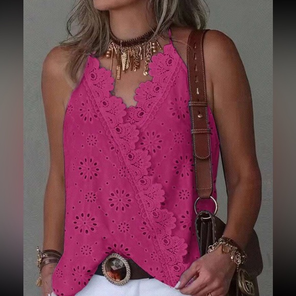 Boho lace halter top - Picture 14 of 16